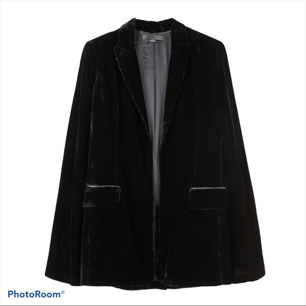 Alexander wang velvet jacket with cape